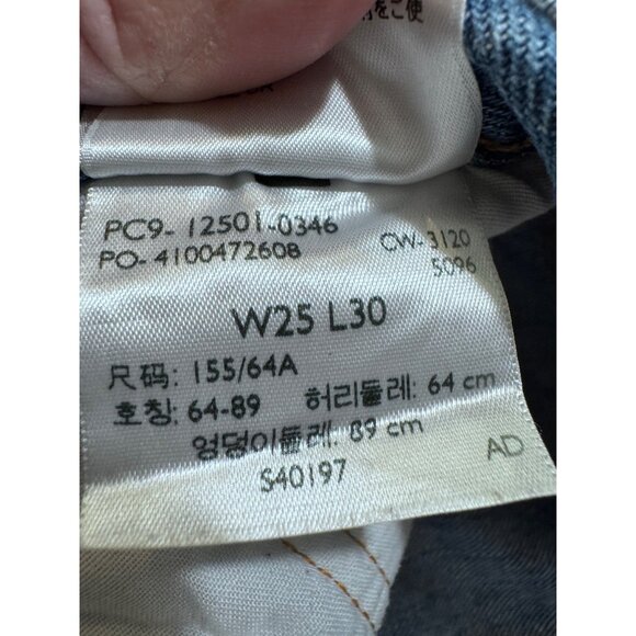 Levi's premium 501 100% cotton button fly medium wash jeans women's size 25x30 - Picture 7 of 10